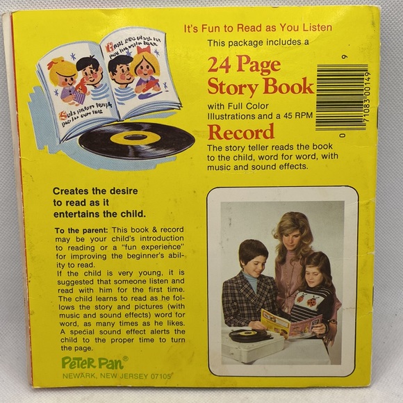 The Flintstones Pebbles and Bamm-Bamm and the Friendly Witch Book & Record 1977 - Picture 8 of 15
